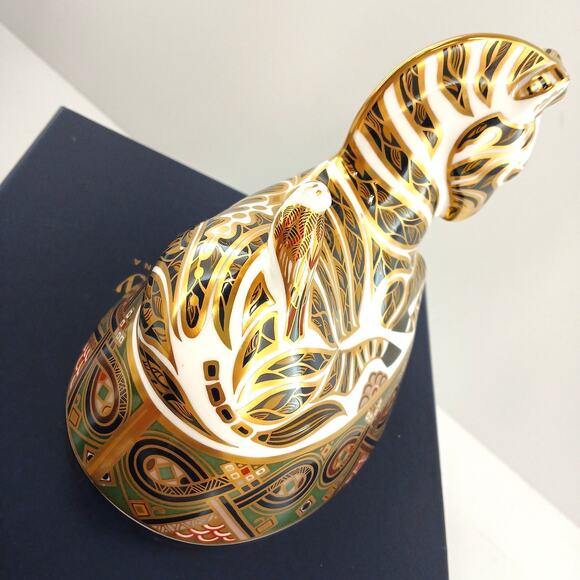 Royal Crown Derby Collection Zebra English Bone China LIX Figurine Paperweight - Picture 5 of 11